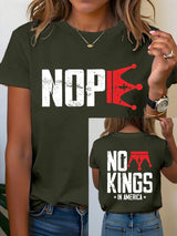 🔥Buy 3 Get 15% Off Women's  No Kings In America T-Shirt