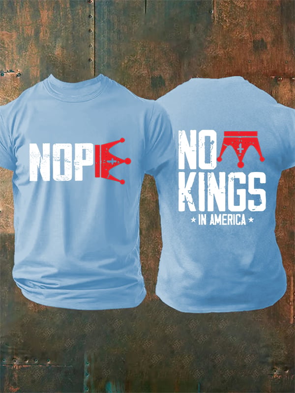 🔥Buy 3 Get 15% Off Men's  No Kings In America T-Shirt