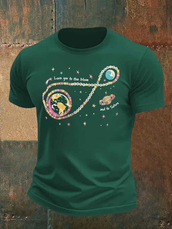 Men's  Fun Planet Print T-Shirt