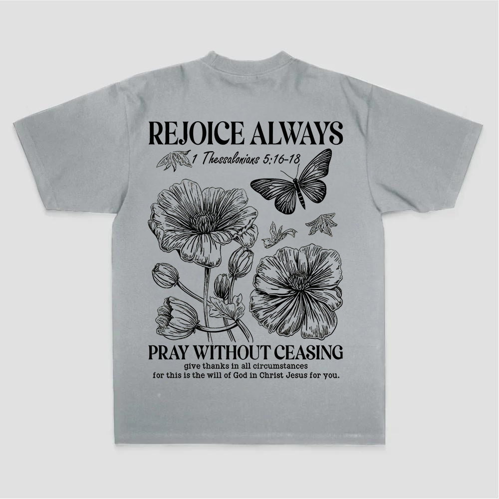 Rejoice Always Printed Women's T-shirt