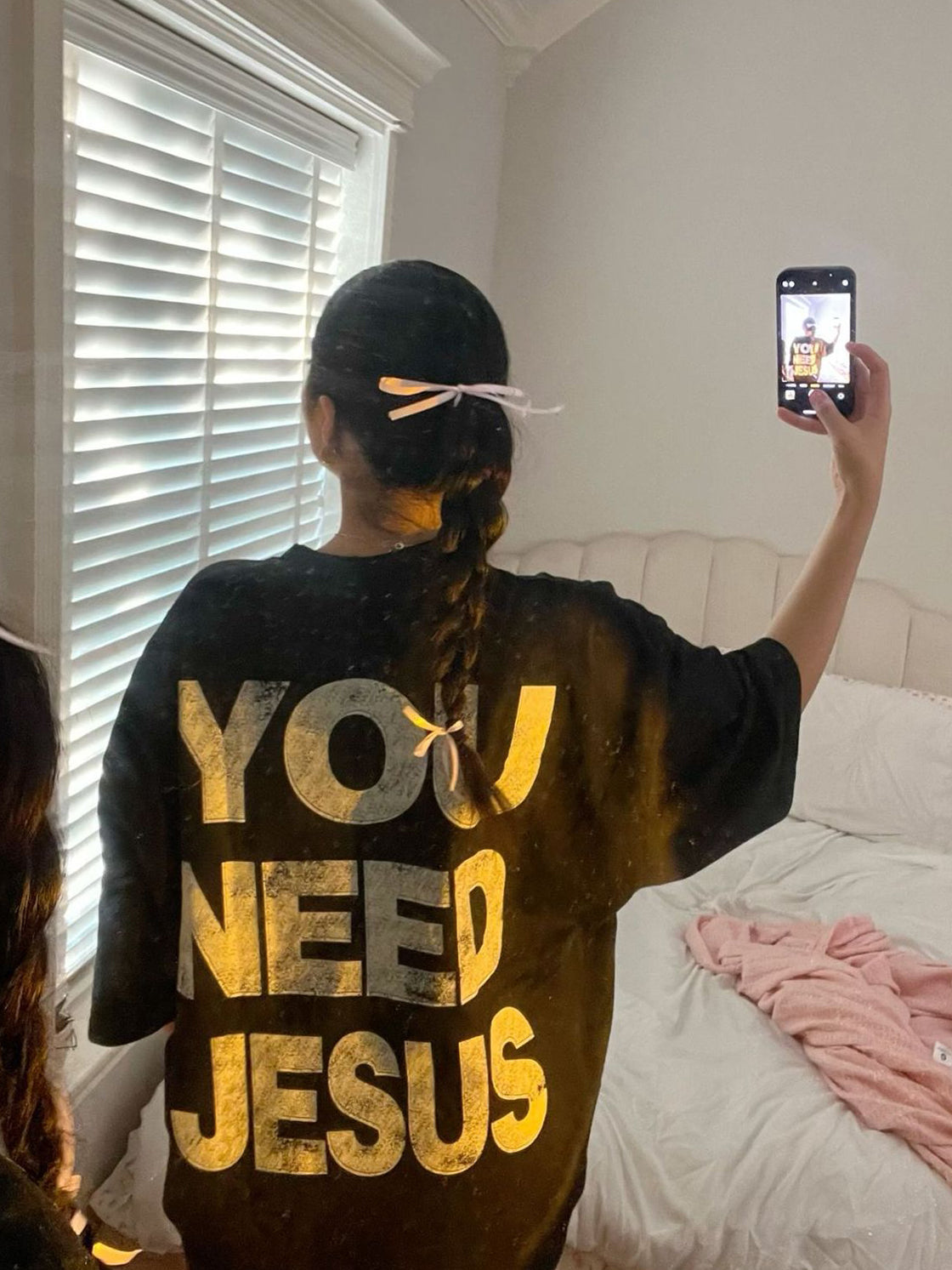 You Need Jesus Printed Women's T-shirt