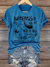Women's  Lunar Landing Character Print T-Shirt